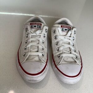 Converse Kids White and Red Sneakers